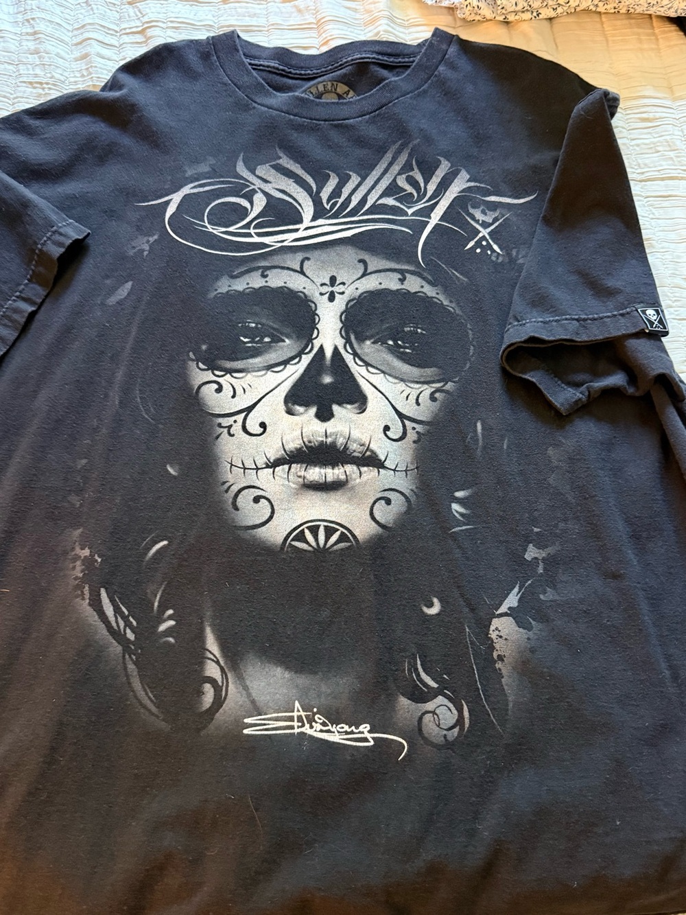 Sullen Art Black Sugar Skull “My Love”
